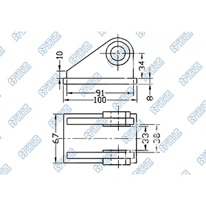 08128 Wing Body truck Trailer Cylinder Bracket