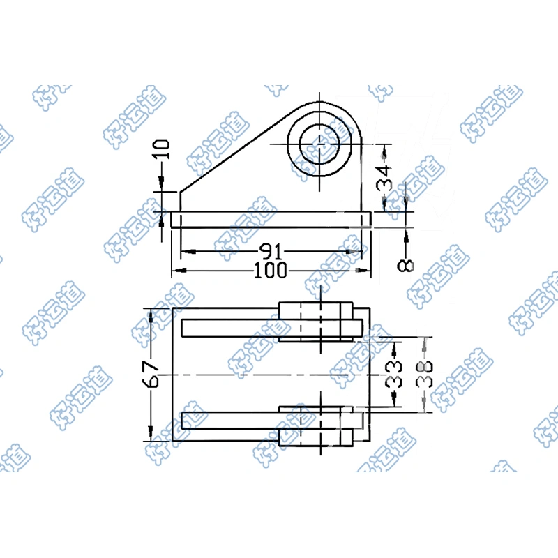 08128 Wing Body truck Trailer Cylinder Bracket