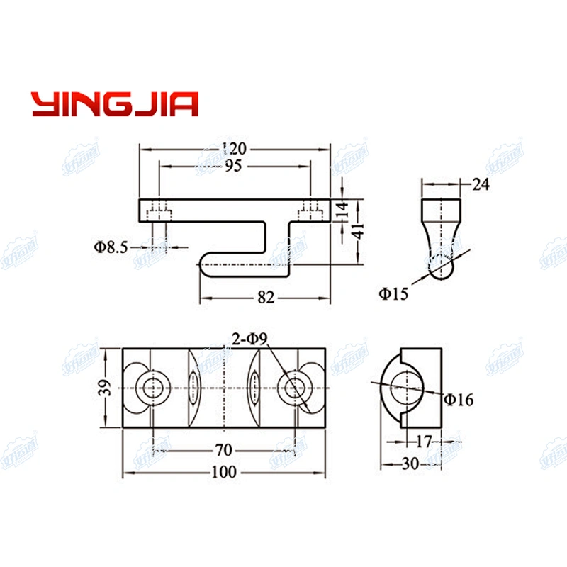 01159/01160 Trailer hardware fitting