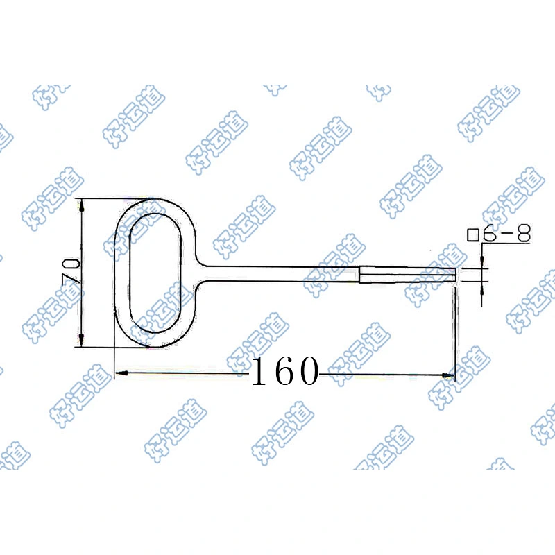 03126 Tool key for truck trailer