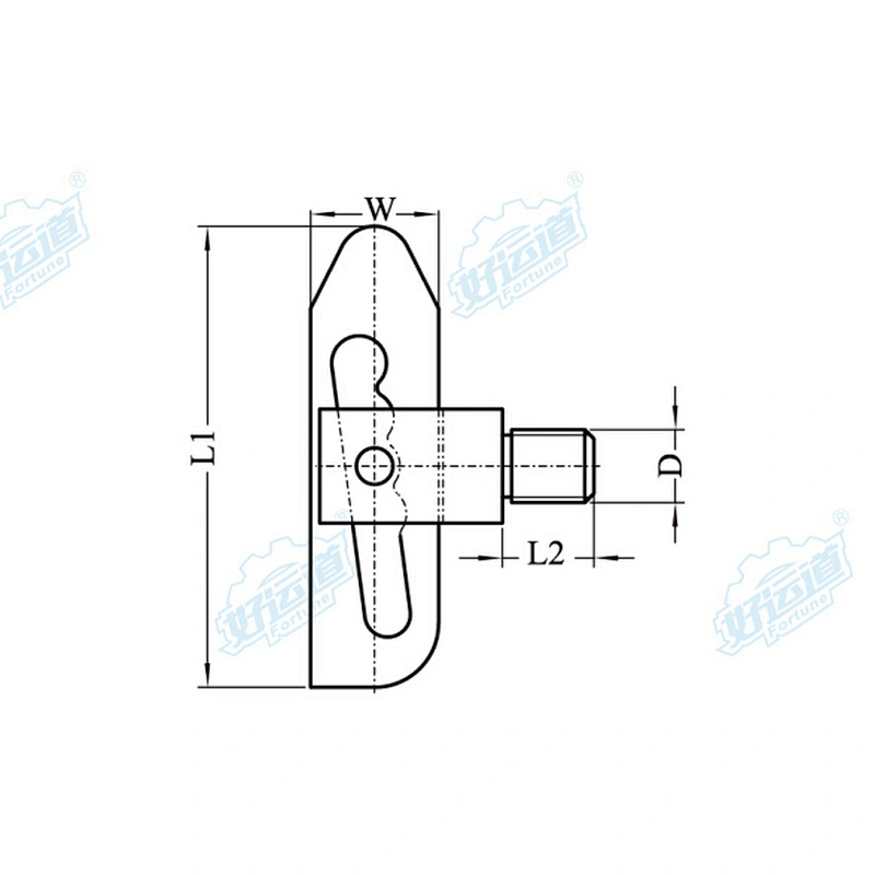 02439 Anti Luce Fasteners for truck trailer body parts spring bolt