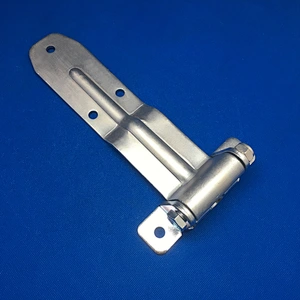 Truck trailer body ramp door hinge