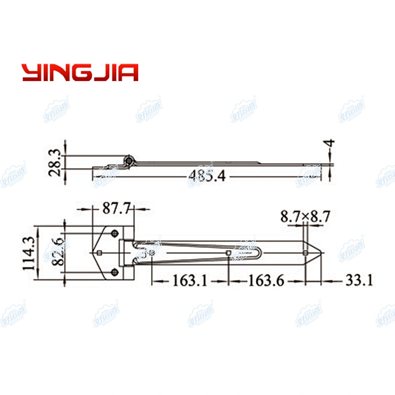 Truck door hinge, American hinge, Truck side door hinge