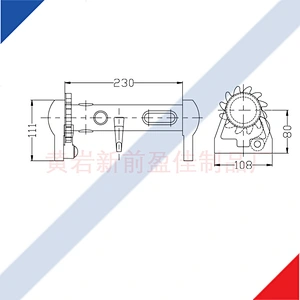 08148 Heavy duty truck trailer body parts weld on winches