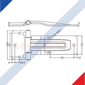 Locking hinge, container Truck side door hinge truck for hinge