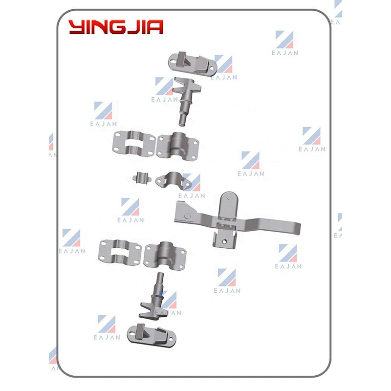 Stainless steel heavy duty refrigerated truck door lock