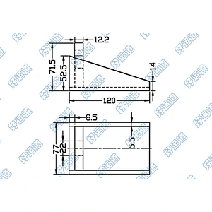 03227 Truck accessories cylinder bracket