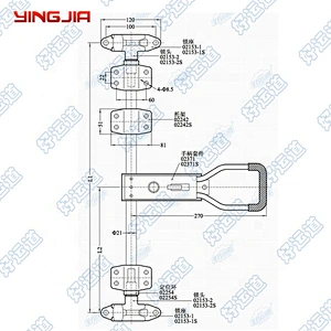 534271 Van Truck door lock,Truck rear door lock