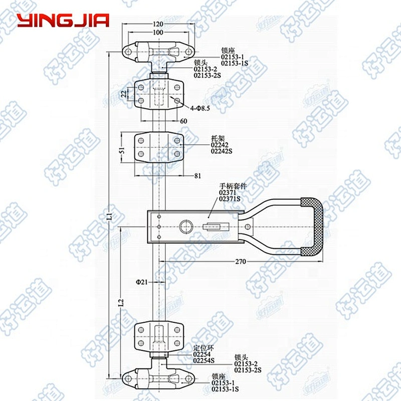 534271 Van Truck door lock,Truck rear door lock