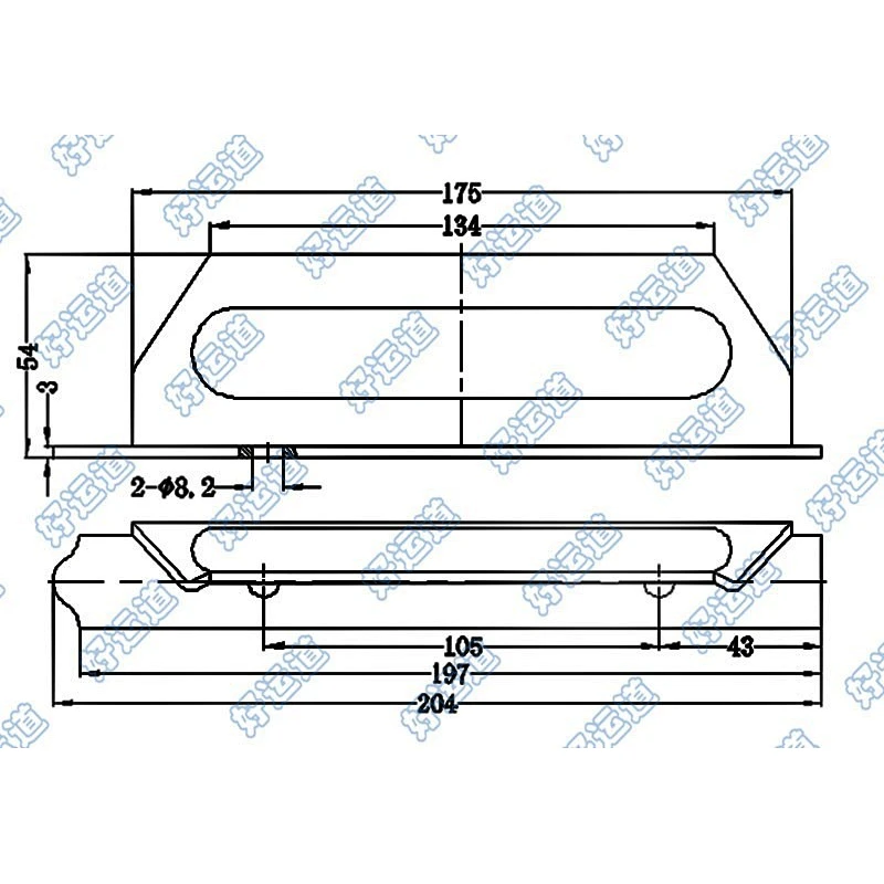 02501 Truck door retainer grab handles