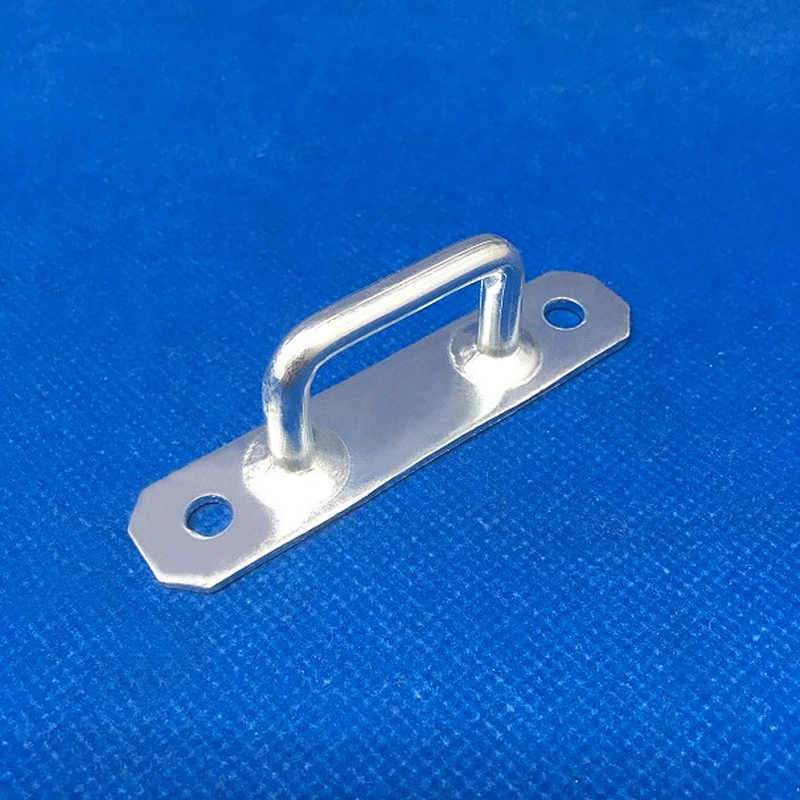 Carbon steel offset lashing ring for truck body fitting