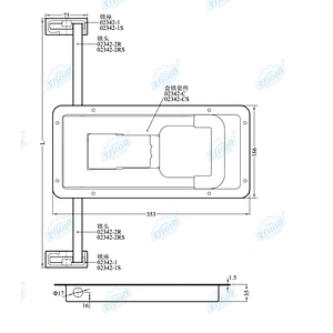 Trailer Recessed door lock for cold stroge side door