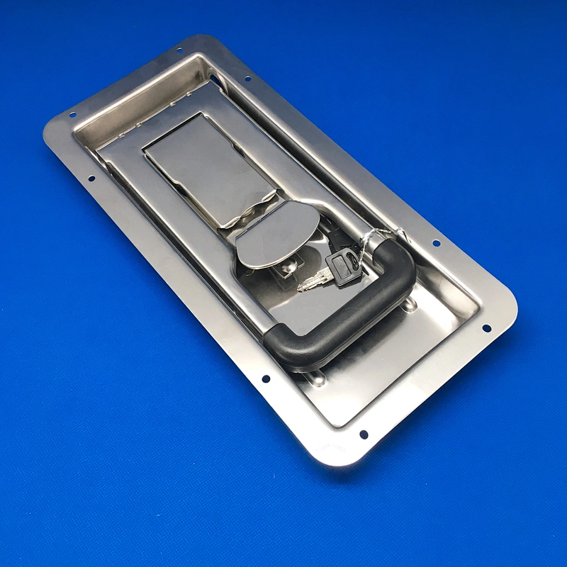 Trailer Recessed door lock for cold stroge side door