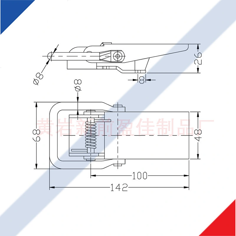 03200+03202 trailer side board overcentre buckle fastener overcentre latch