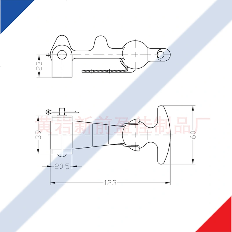 Rubber door bonnet fastener catch retainer hook 03211