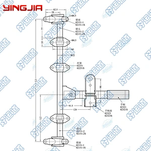 515121 Shipping container lock van trailer body locking gear
