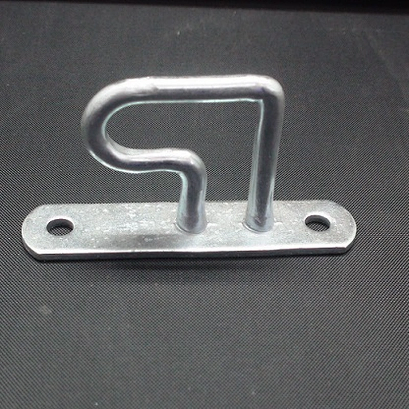 Carbon steel offset lashing ring for truck body fitting