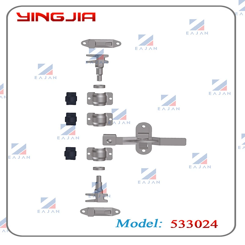 Trailer Assembly Door Lock Gear Freight Car Door Handle Lock Transport Container Door Gear Lock