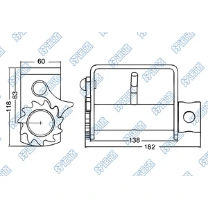 08139 Weld-on Webbing Winches, Weld-on truck winches