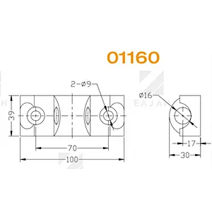 Van trailer parts side board forged pin hinge
