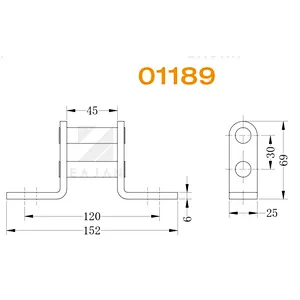 01189 Van truck hinges