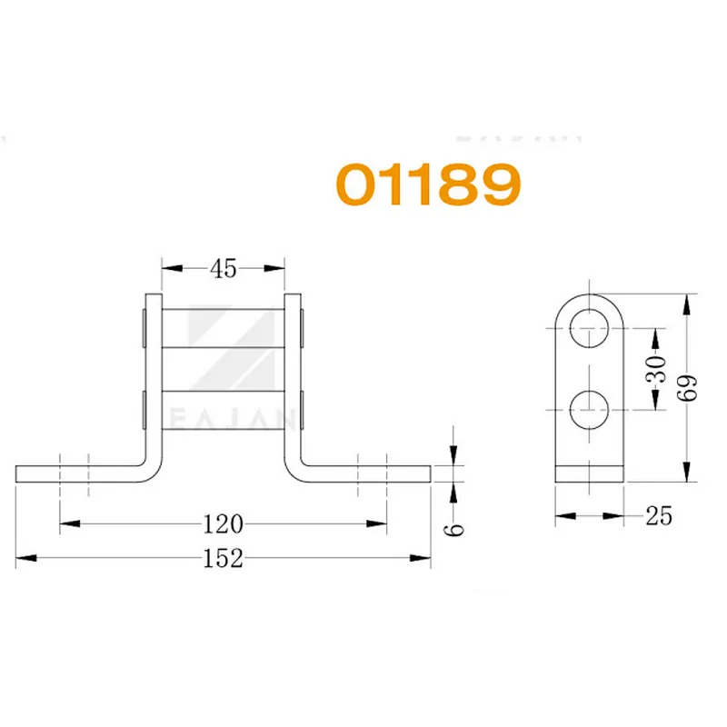 01189 Van truck hinges