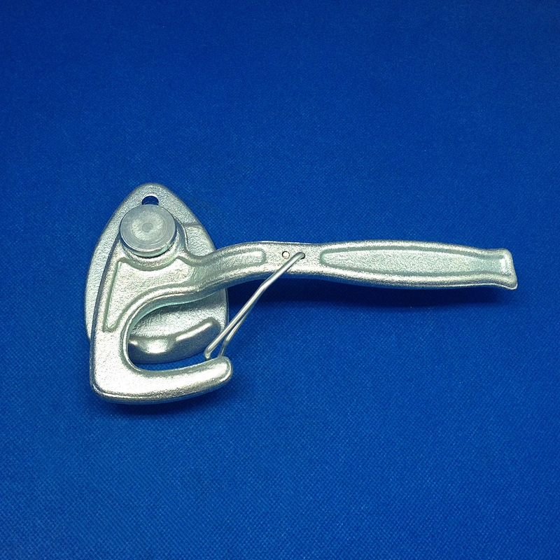 Spring loaded dropside latch for truck body parts