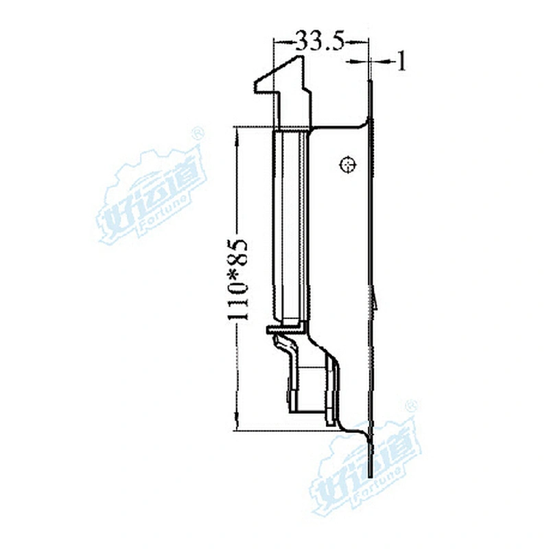 Folding t handle latch, Truck tool box lock, Panel latches flush