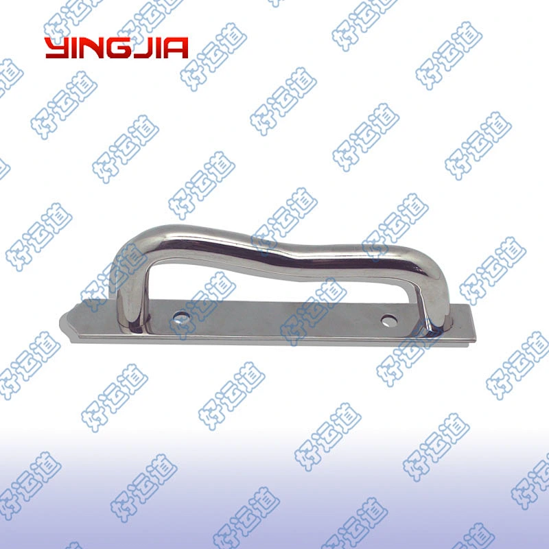 Round tubular stainless steel cargo trailer grab handle 02500