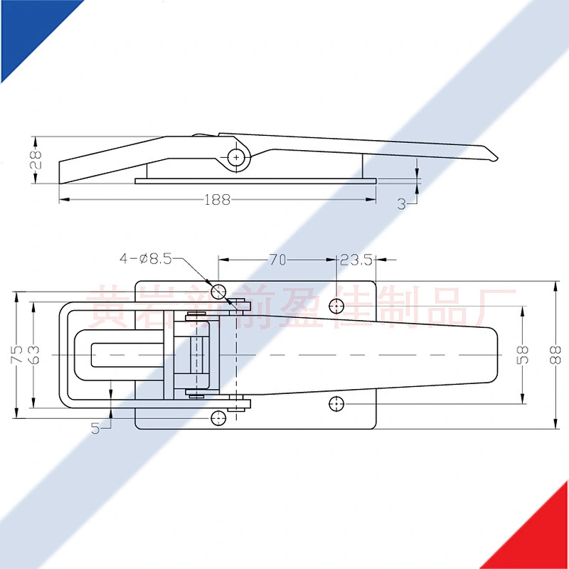 Truck Door Gear Flush Handles, Dropside Door Locks