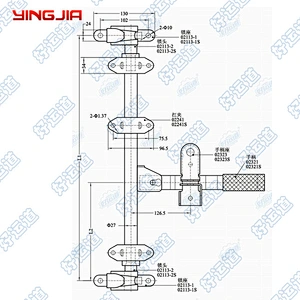 Galvanized Steel Side Board trailer locks