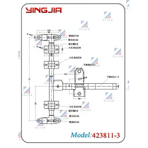 Cargo container door lock truck refrigerator van truck door locking system rear door lock for truck body