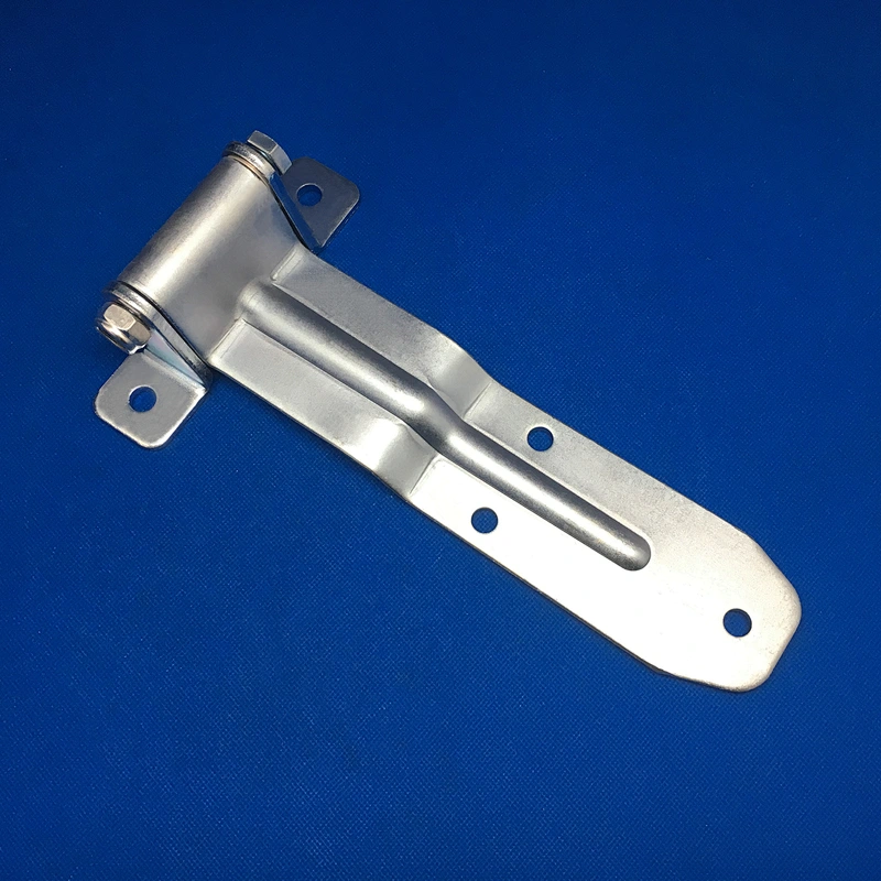 Truck trailer body ramp door hinge