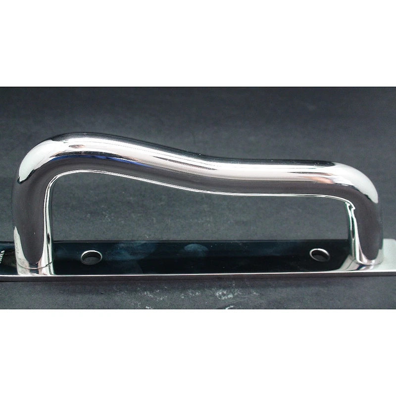 Round tubular stainless steel cargo trailer grab handle 02500