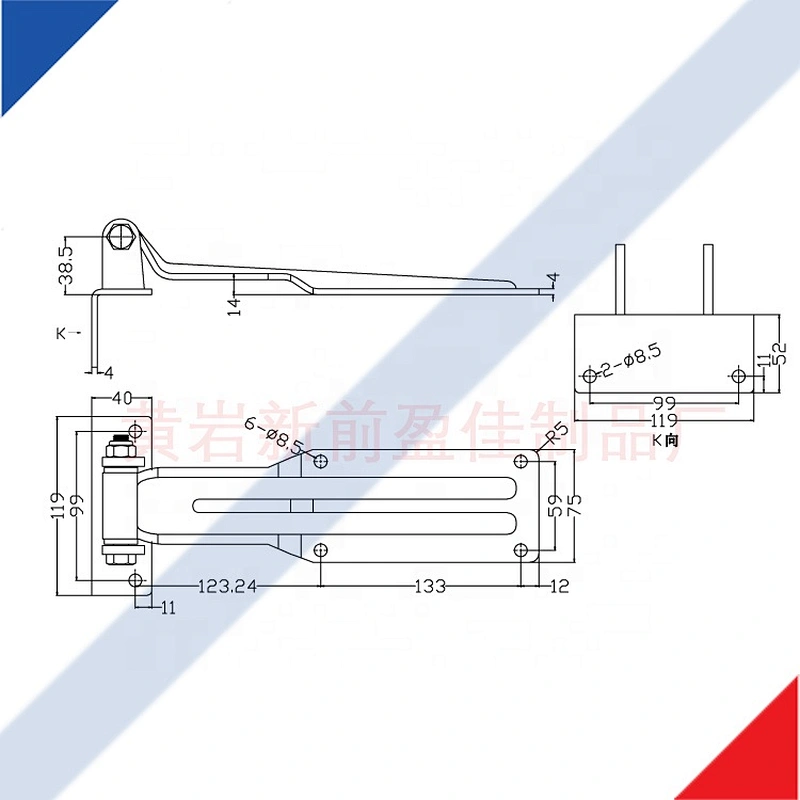 Truck rear Promotional adjust shower door pivot hinge