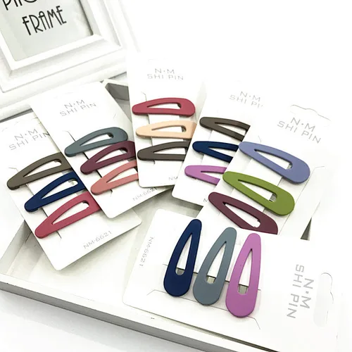 2019 fashion dullpolishsugar fruit color children edge clip bang clip hair clip