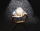 Pearl Engagement Finger Ring