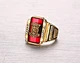  Gold stainless steel men's ring