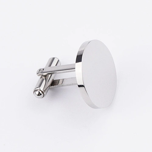 Novelty Hot selling cuff links High quality Smooth stainless steel laser drawing design cuff links Wedding business jewelry