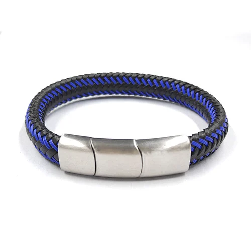 JMY handmade custom mix colors size wire bracelet leather with magnetic closure