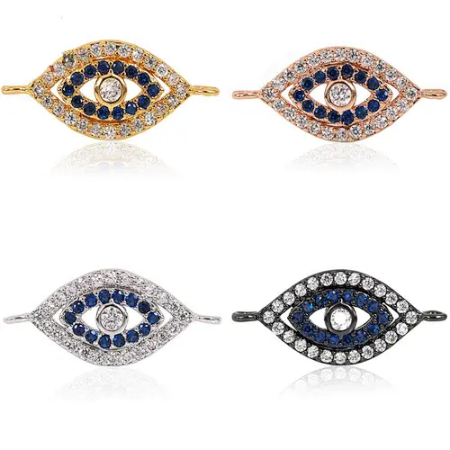 Copper Micro-insert  Eyes  Bracelet Connector Jewelry Accessories