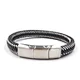 leather bracelet with magnetic closure