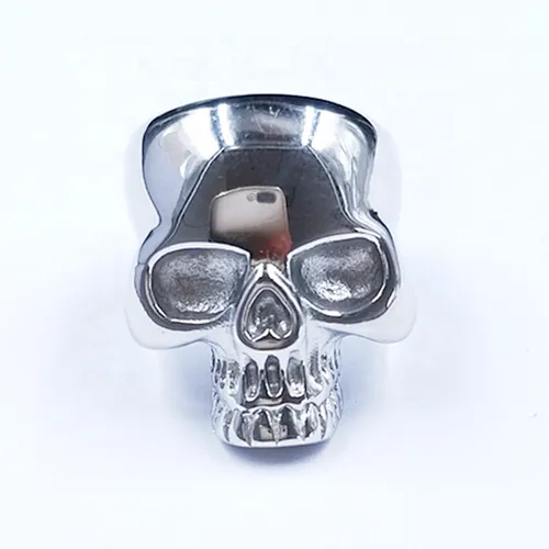 silver skull ring