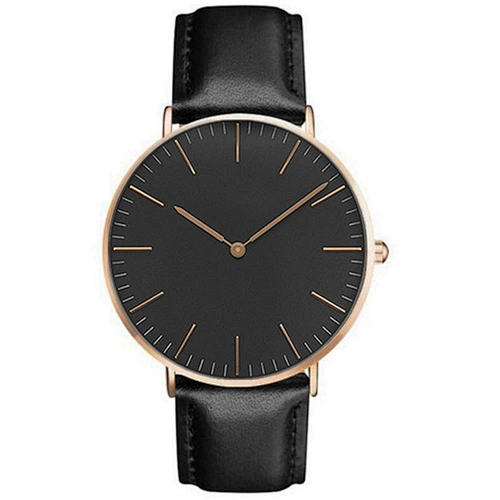 Fashion Vintage Custom Stainless Steel Dial Leather Band Strap Waterproof Swiss Women Unisex Wrist Branded Kid Sports Man Watch