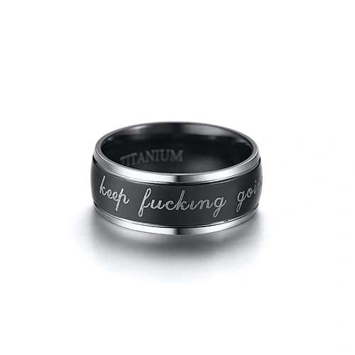 mens stainless steel fashion ring