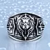 Alternative lion signet ring