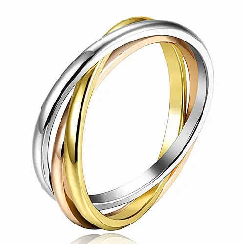 Triple Interlocked ring