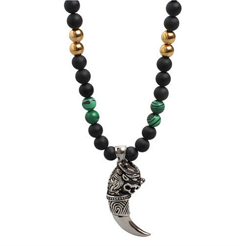 Dragon Head Wolf Tooth Pendant