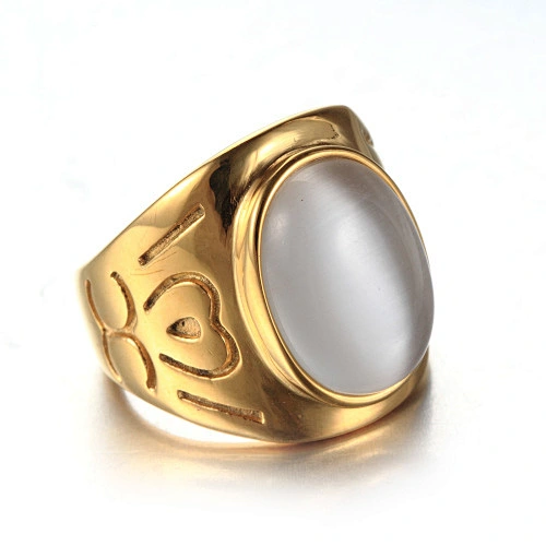 White Green Gemstone  Women Bella Ring