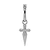 stainless steel cross earrings